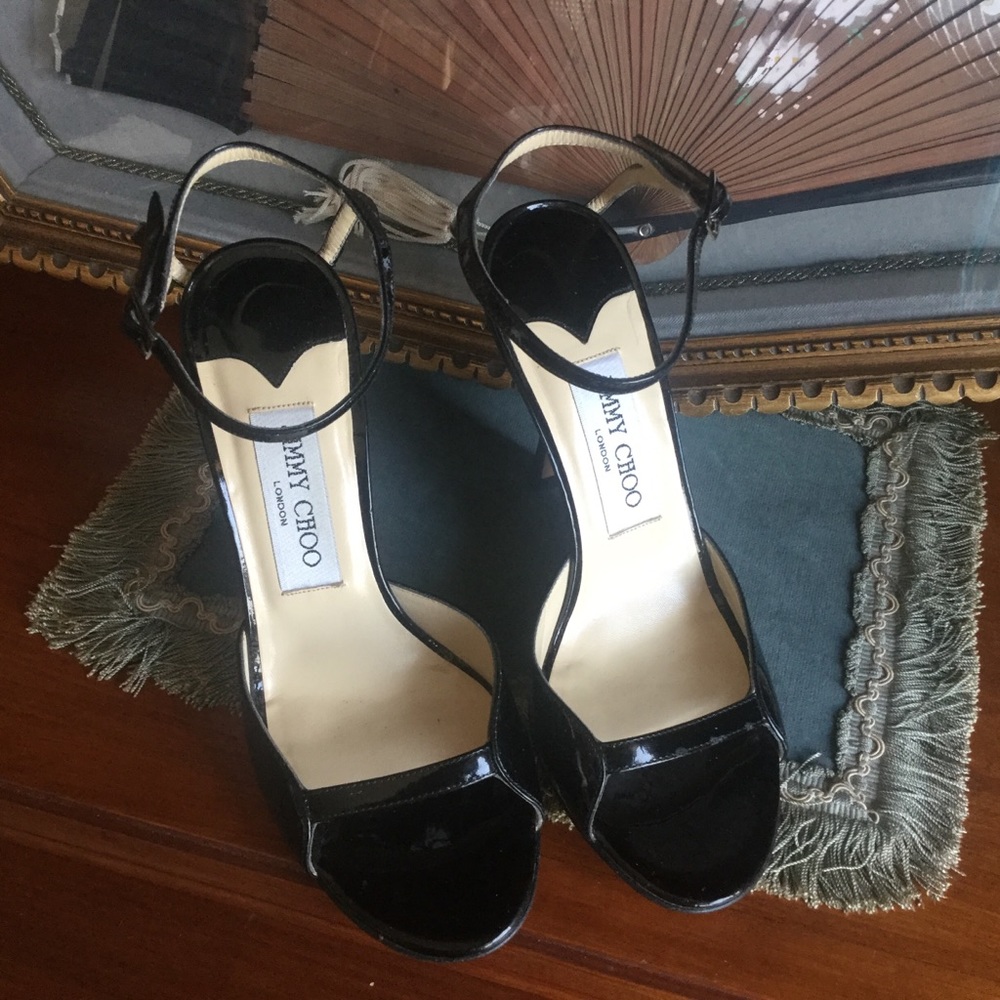 SOLD OUT Jimmy Choo Patent Anke Sandals SOLD OUT - Picture 3 of 8